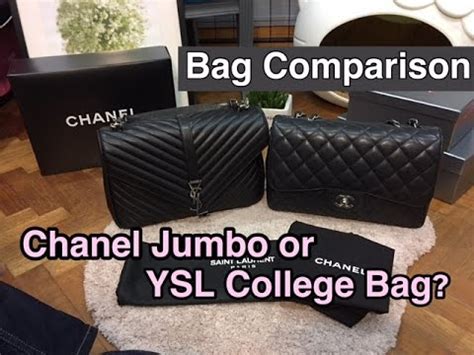 Bag Comparison: Chanel Jumbo vs Saint Laurent College Bag